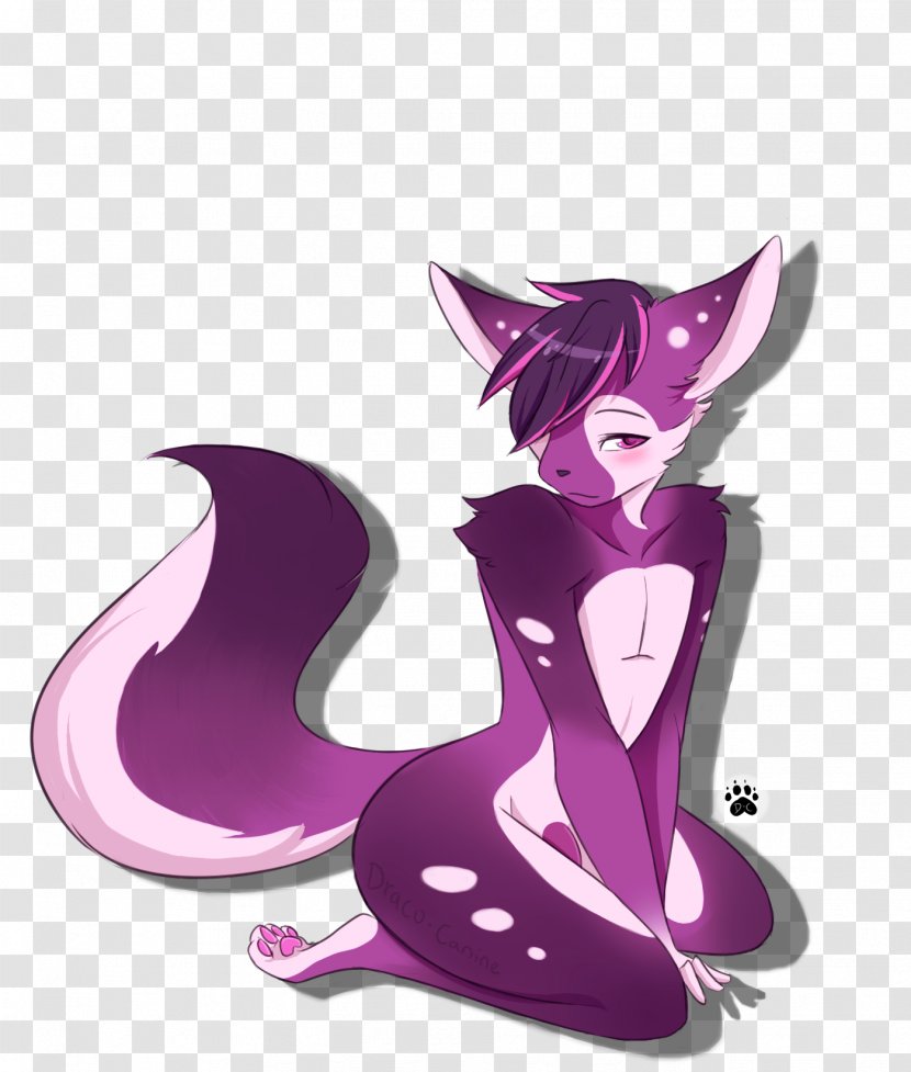 Dog Purple Violet Lilac Pink - Mythical Creature - Fennec Fox Transparent PNG