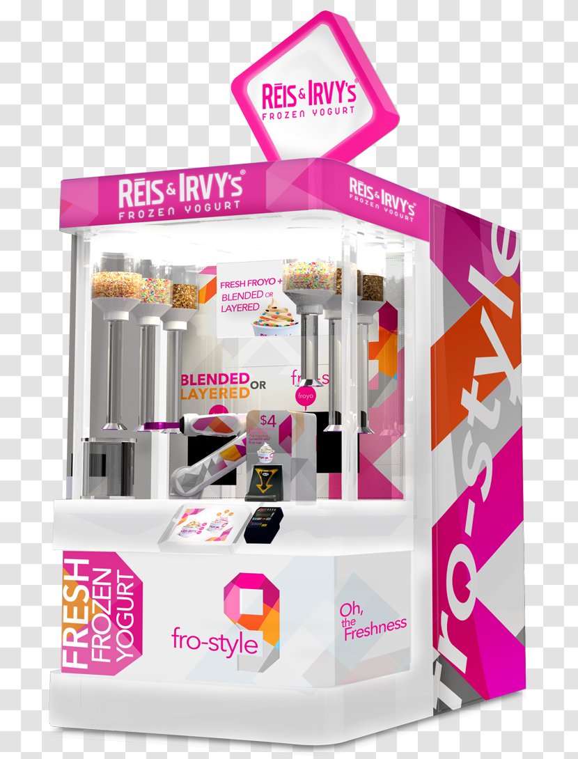Frozen Yogurt Ice Cream Robofusion, Inc. Robot Kiosk - Vending Machines Transparent PNG