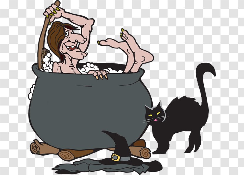 Cat Witchcraft Warlock Clip Art - Tail Transparent PNG