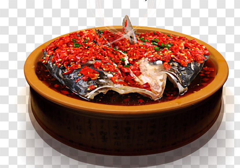 Shuizhu Sichuan Cuisine Dish Recipe Capsicum Annuum - Fish Head Transparent PNG