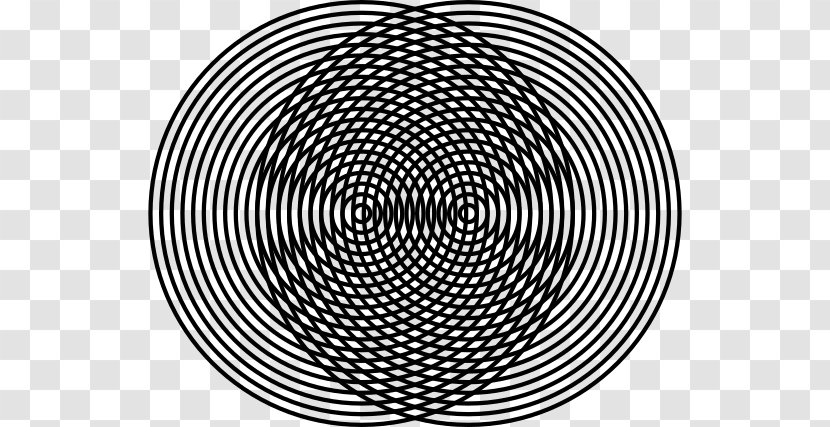 Moiré Pattern Circle Geometry Symmetry - Wikipedia Transparent PNG