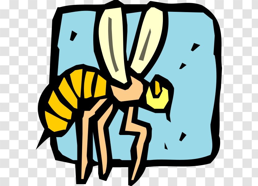 Bee Hornet Insect Clip Art - Yellow Transparent PNG