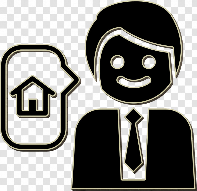 Real Estate Icon People Icon Real Estate Worker Icon Transparent PNG