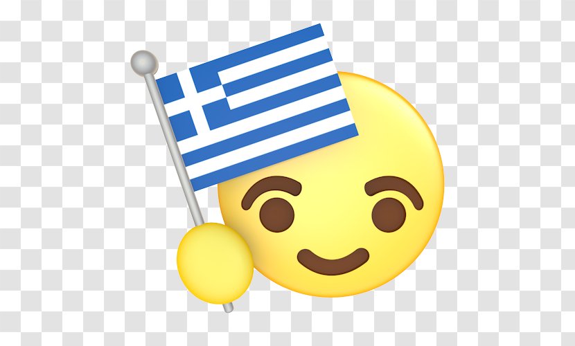 Flag Of Greece Greek Cuisine Clip Art - Emoji Face Transparent PNG