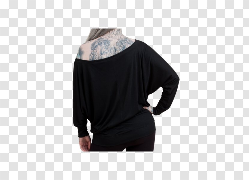 Long-sleeved T-shirt Shoulder - Black M Transparent PNG
