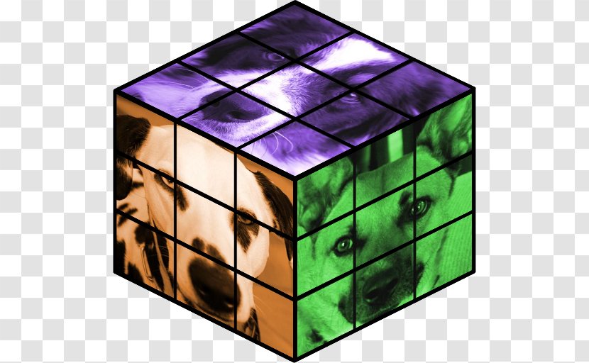 Cats Rubik's Cube Puzzle Game - Purple Transparent PNG
