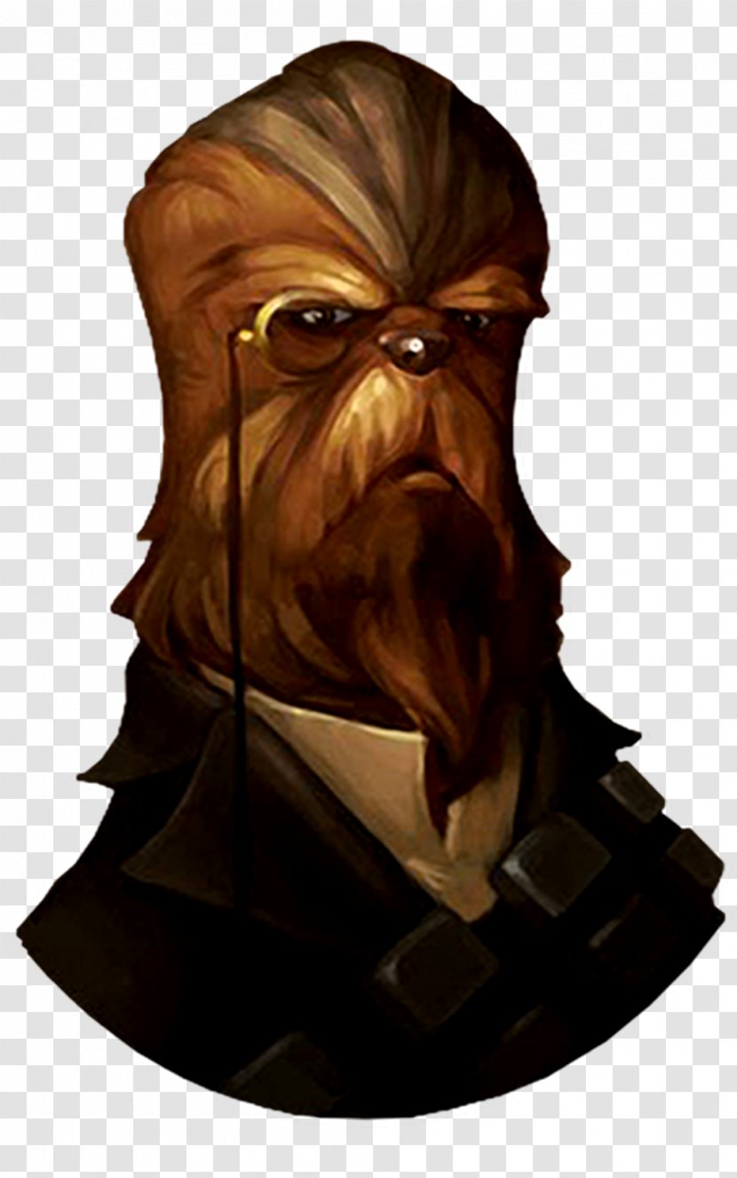 Anakin Skywalker C-3PO Chewbacca Boba Fett Victorian Era - Head Transparent PNG