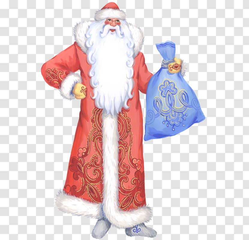 Ded Moroz Snegurochka Santa Claus Drawing Grandfather - Costume Design Transparent PNG