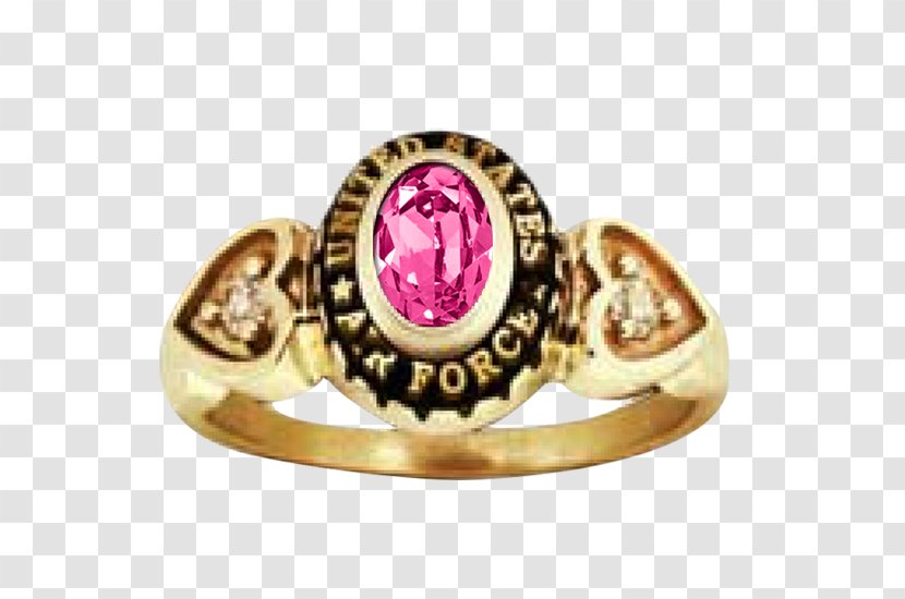 Ruby Ring Military Air Force Navy - Philippine Academy Transparent PNG