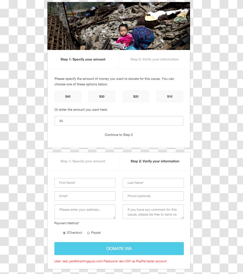 Responsive Web Design Donation Charitable Organization Template - Media Transparent PNG