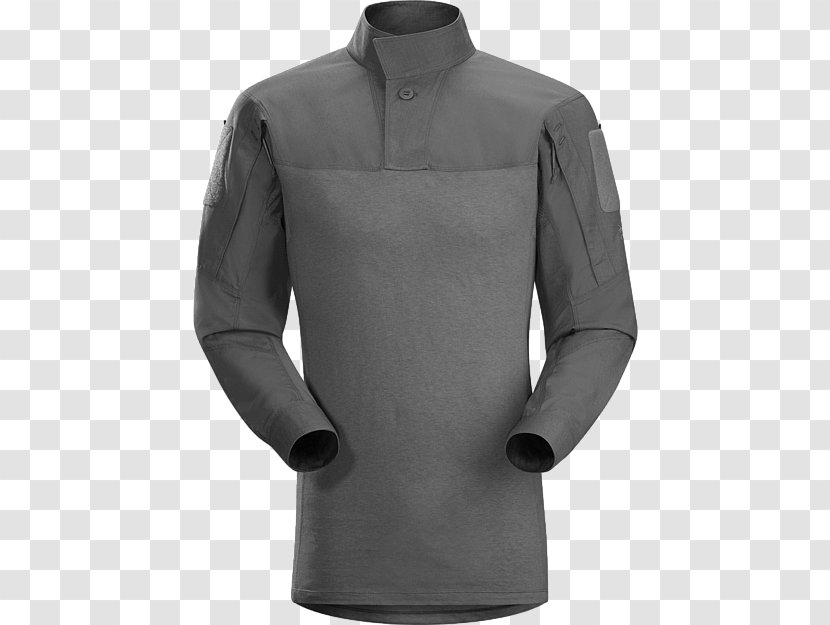 T-shirt Sleeve Arc'teryx Army Combat Shirt - Collar - Body Transparent PNG