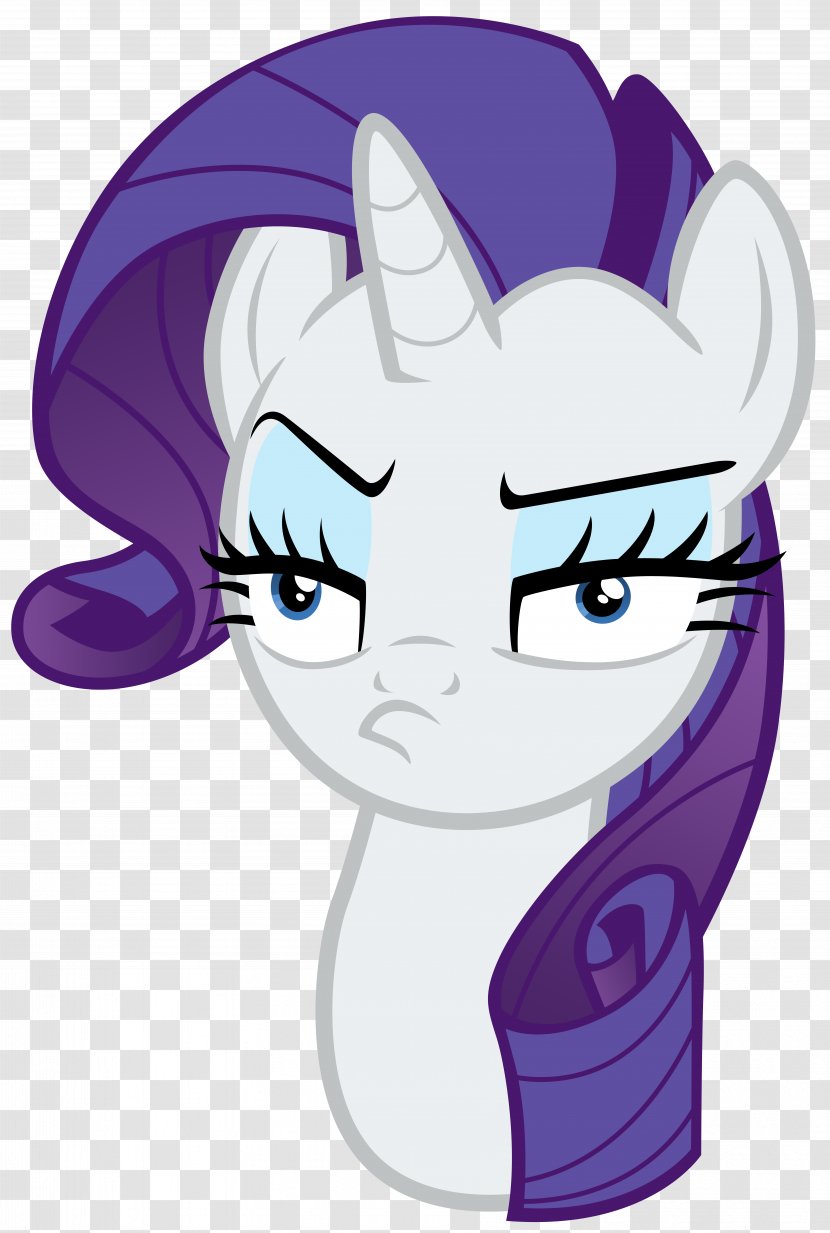 Pony Rarity Horse Fan Art Whiskers - Frame Transparent PNG