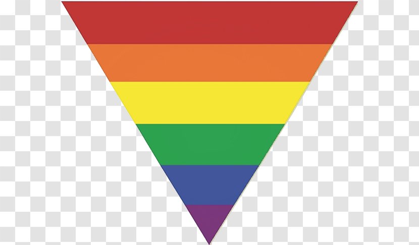 LGBT Rainbow Flag Pink Triangle Symbol - Frame Transparent PNG