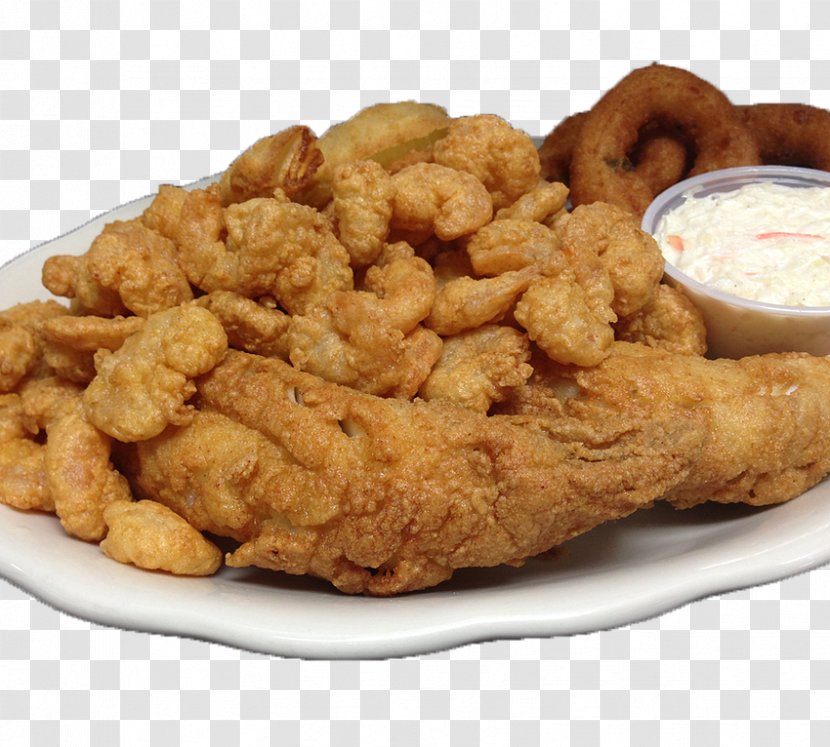 Crispy Fried Chicken Nugget Fingers Clams - Dish - Fish Restaurant Transparent PNG