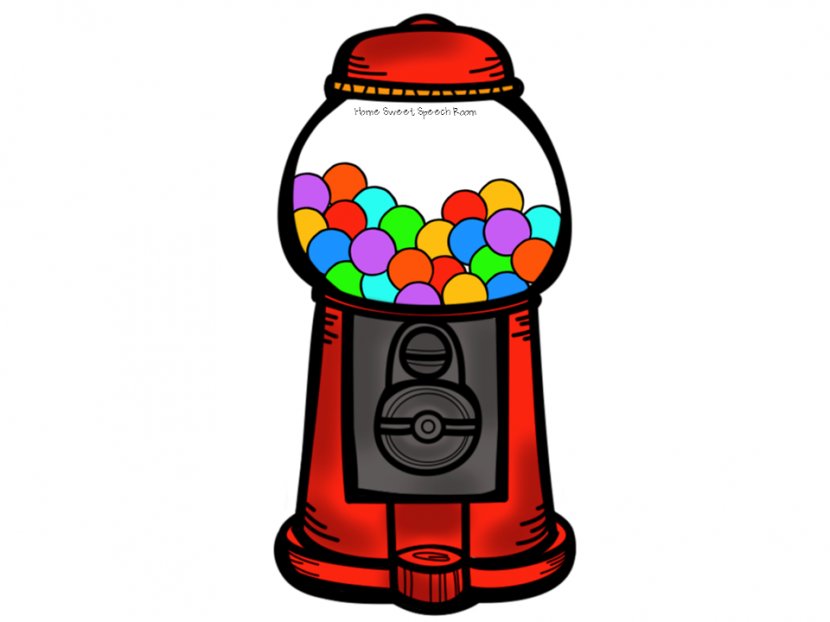 Chewing Gum Bubble Gumball Machine Clip Art - Cliparts Transparent PNG