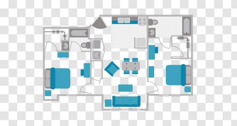 Apartment Bedroom Bathroom Floor Plan - House - Toilet Transparent PNG