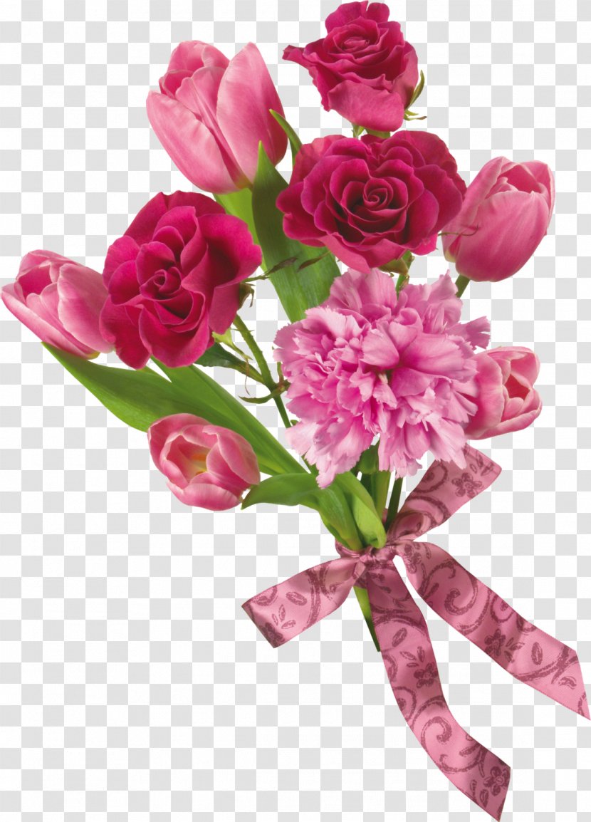 Desktop Wallpaper Flower Tulip - Pink Flowers Transparent PNG