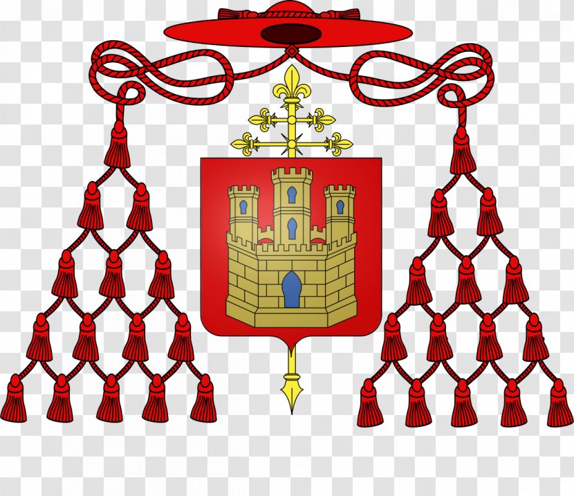 Almo Collegio Capranica Coat Of Arms House Carrillo Cardinal Ecclesiastical Heraldry - Crest - Andalucia Transparent PNG