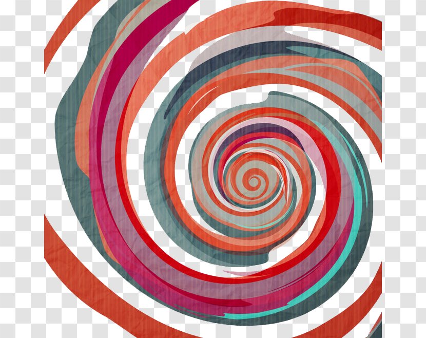 Spiral Euclidean Vector Graffiti - Curve - Color Swirls Transparent PNG