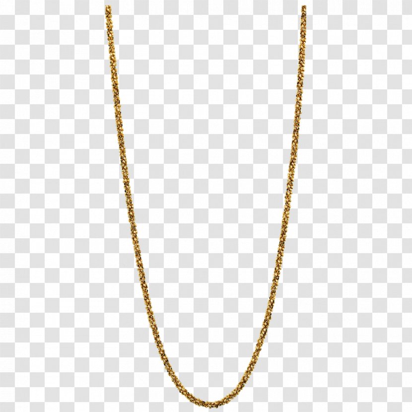 Jewellery Chain Necklace Gold - Colored - Golden Transparent PNG