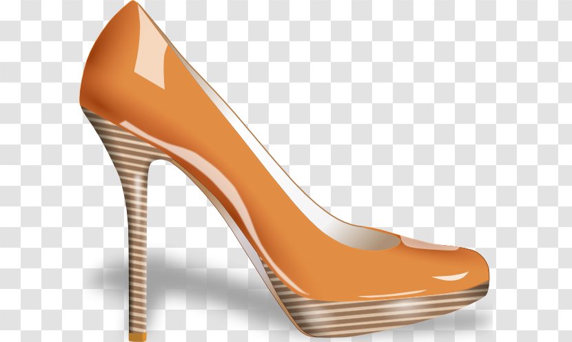 High-heeled Footwear Shoe Stiletto Heel Clip Art - Brown Shoes Cliparts Transparent PNG