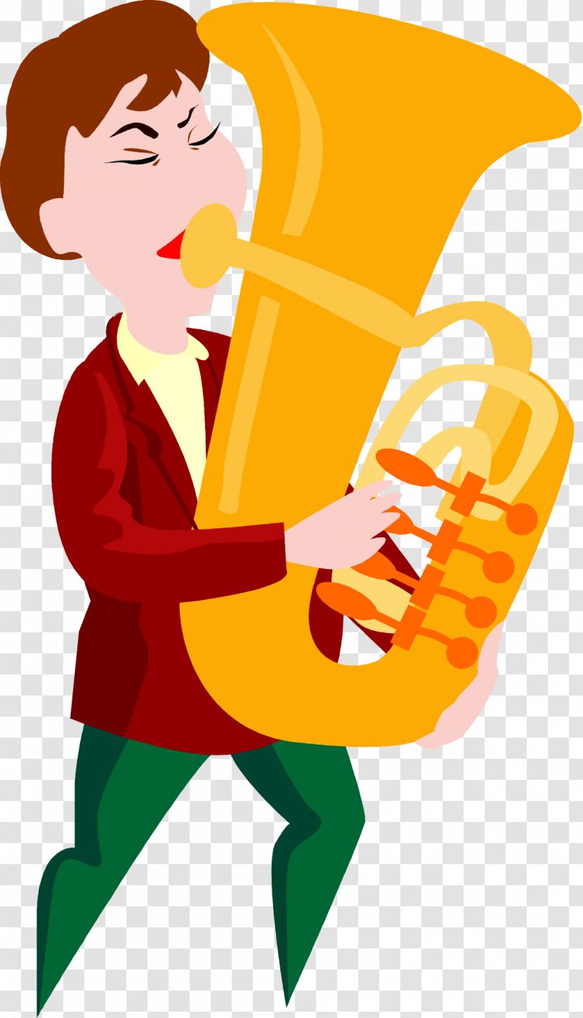 Musician Tuba Animation Royalty-free - Cartoon Transparent PNG