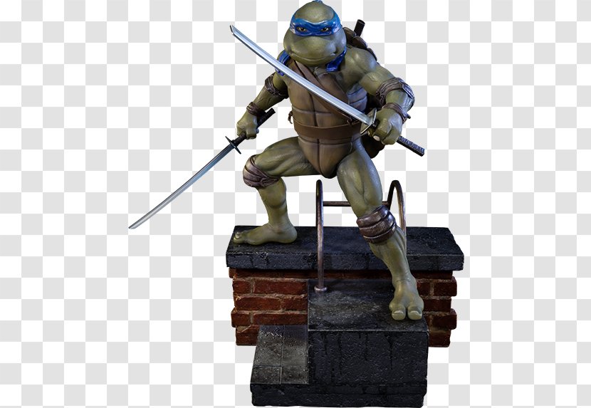 Leonardo Raphael Donatello Teenage Mutant Ninja Turtles Statue - Gun - Toy Bin Transparent PNG