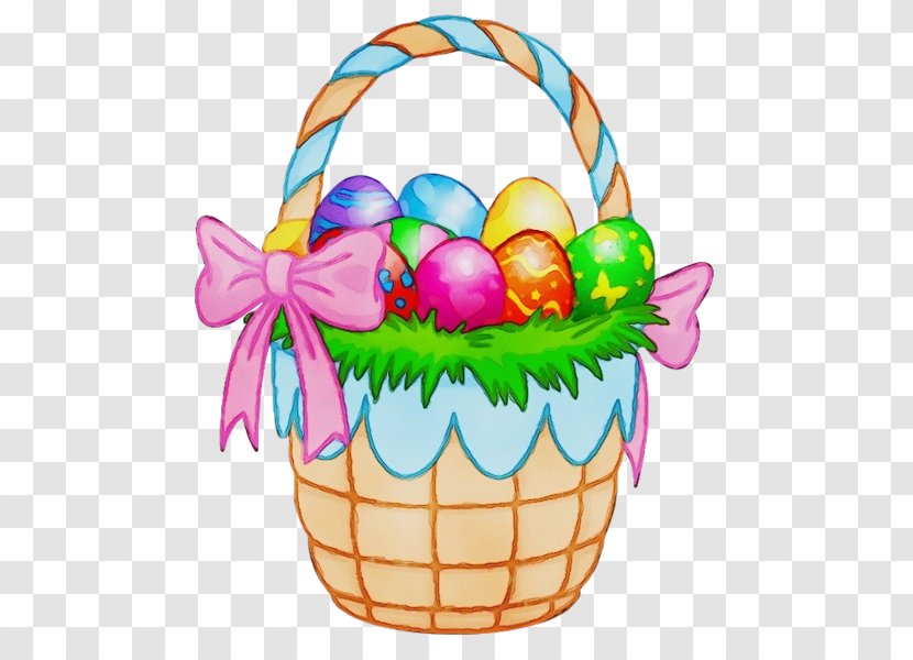 Easter Egg Background - Present Storage Basket Transparent PNG