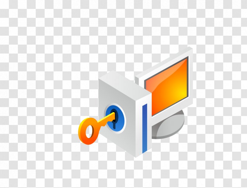 Computer Software Icon - 3D Key Transparent PNG