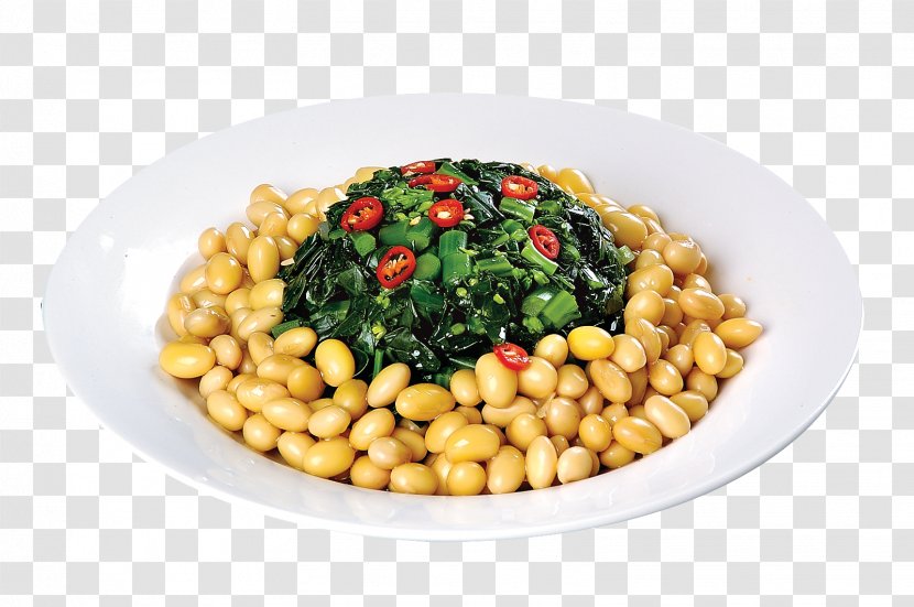 Vegetarian Cuisine Chinese Soy Milk Broccoli Soybean - Kale Mix Transparent PNG