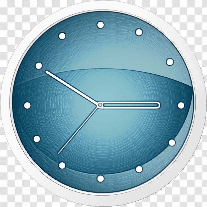 Clock Cartoon - Blue - Metal Interior Design Transparent PNG