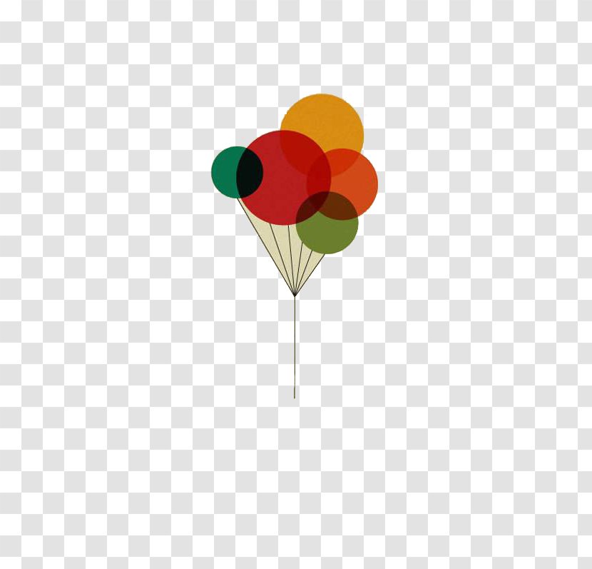 Poster Watercolor Painting - Petal - Dotted Balloons Transparent PNG