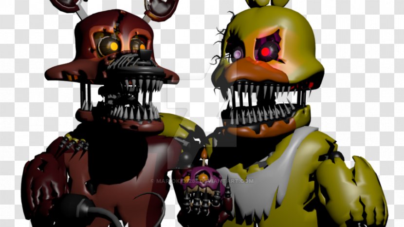 Five Nights At Freddy's 4 3 Nightmare Art - Digital - Foxy Transparent PNG