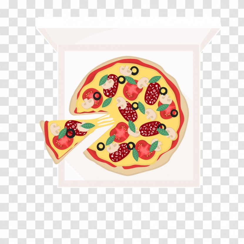 Pizza Take-out Euclidean Vector Restaurant - Food - Takeaway Box Transparent PNG