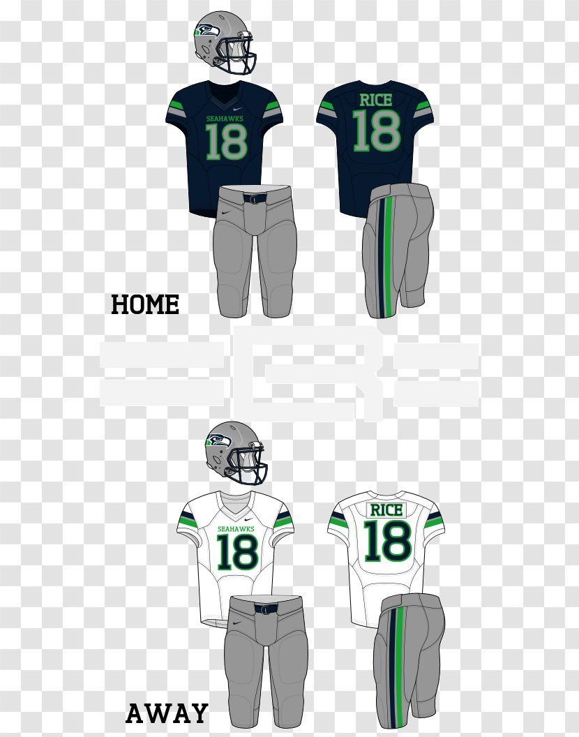 Protective Gear In Sports T-shirt Clothing Sporting Goods Uniform - Sportswear - Seattle Seahawks Transparent PNG