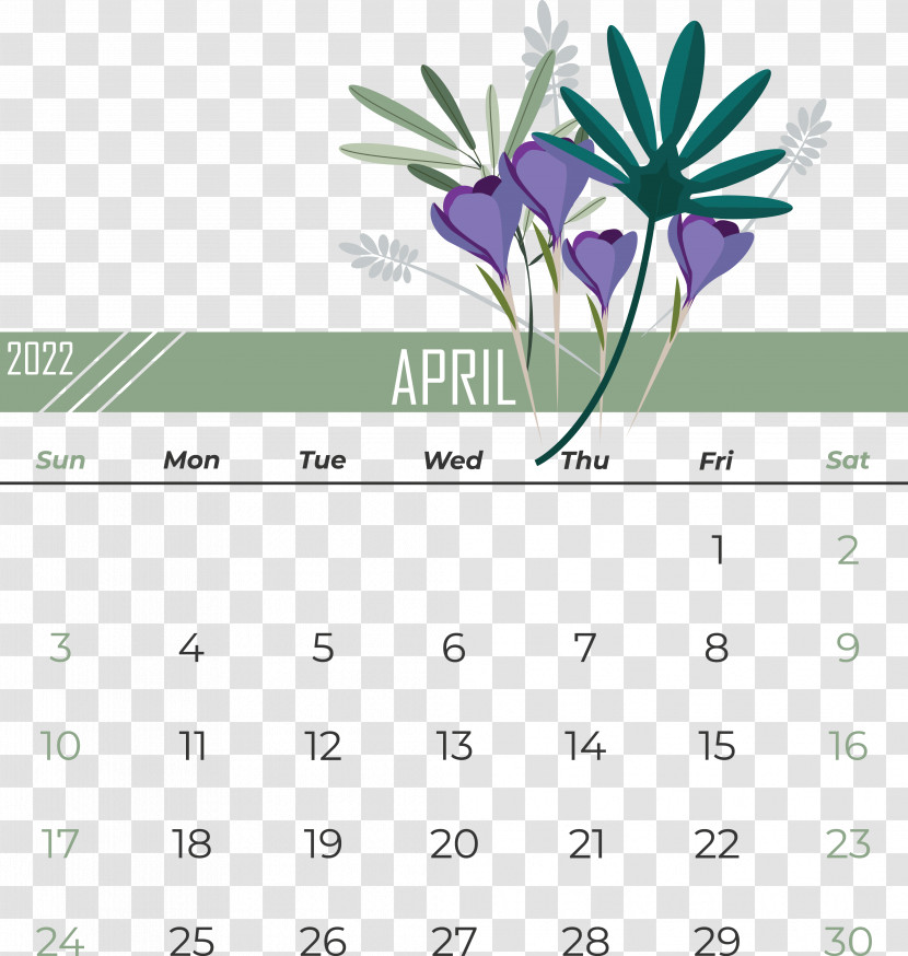 Calendar Deco Flower Vase Spring Flowers Vector Transparent PNG