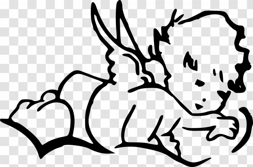 Drawing Angel Line Art Clip - Cartoon - Baby Transparent PNG