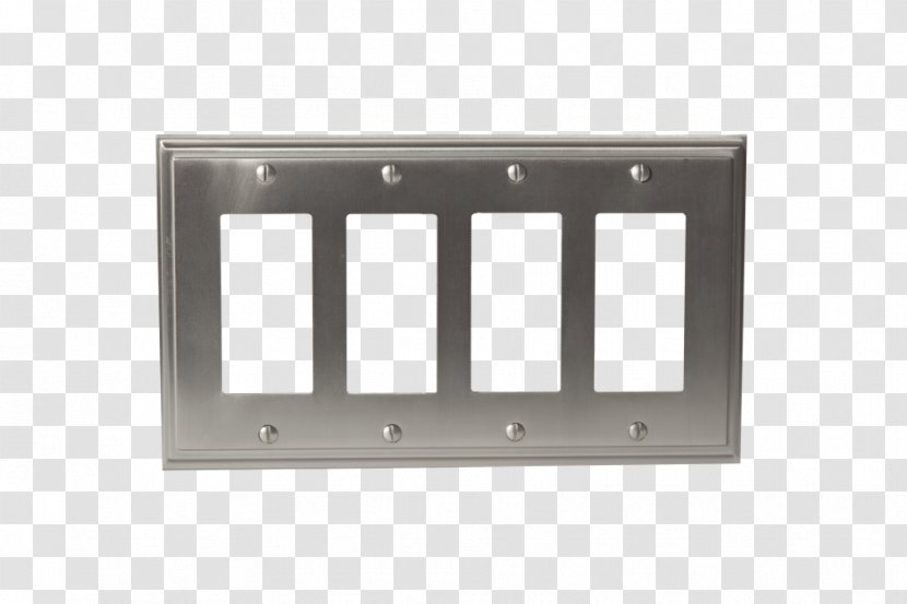 Brushed Metal Nickel Wall Plate - Com - Electrical Switches Transparent PNG