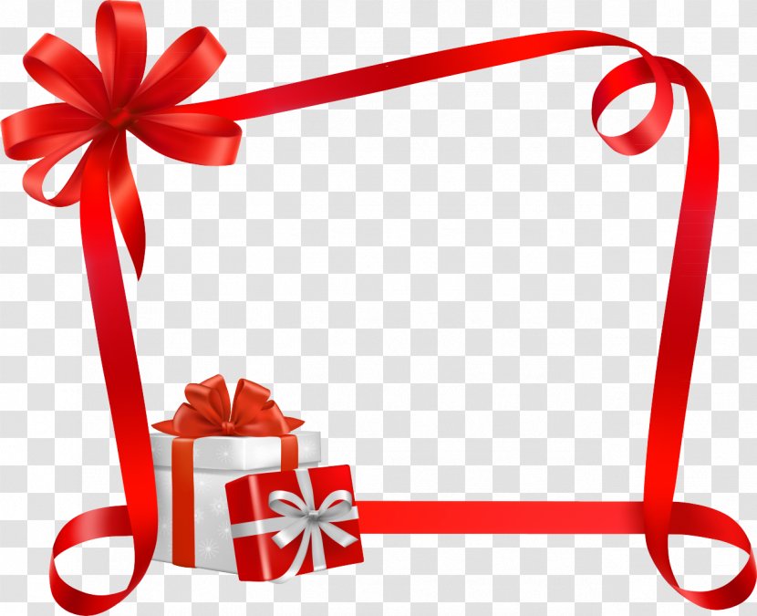 Christmas Ribbon Gift - Wrapping Transparent PNG