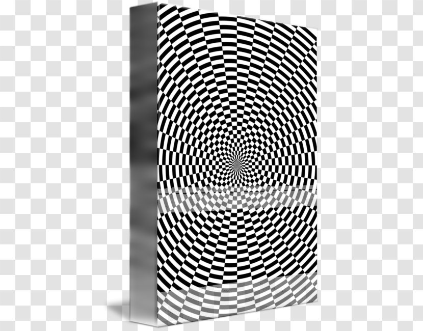 Optical Illusion Fraser Spiral Circle Coloring Book - Black And White - Concentric Circles Transparent PNG