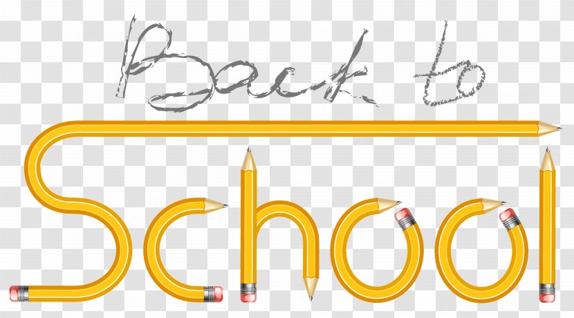 School Clip Art - Brand - Transparent Back To With Pencils Clipart Image Transparent PNG