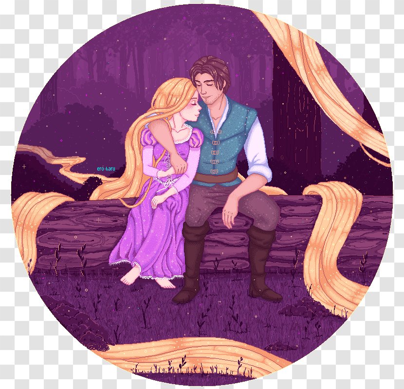 Flynn Rider Tangled DeviantArt - Pixel Art - Rapunzel Watercolor Transparent PNG