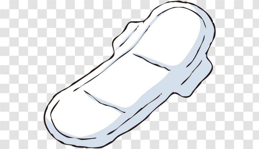 Cloth Napkins Sanitary Napkin Menstrual Pad Menstruation Pantyliner - Walking Shoe Transparent PNG