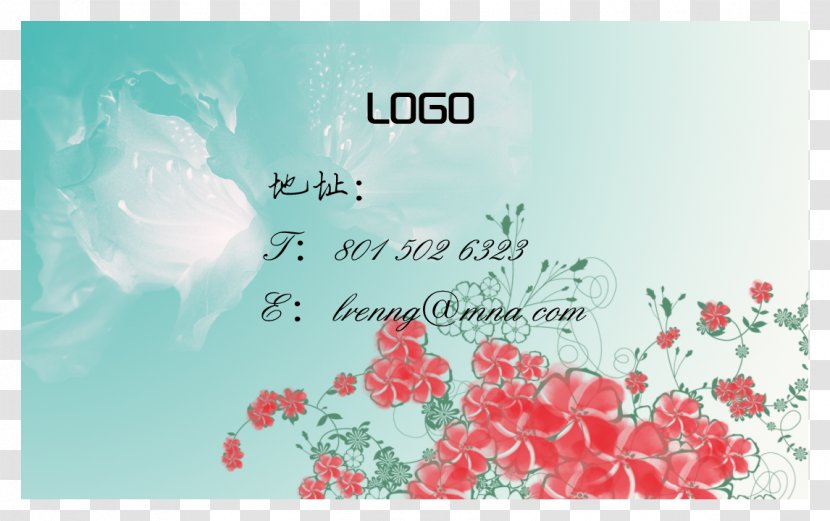 Business Card Visiting - Flora - Wedding Transparent PNG