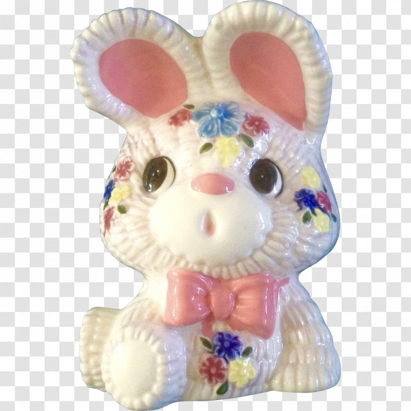Rabbit Ceramic Easter Bunny Doll Figurine Transparent PNG