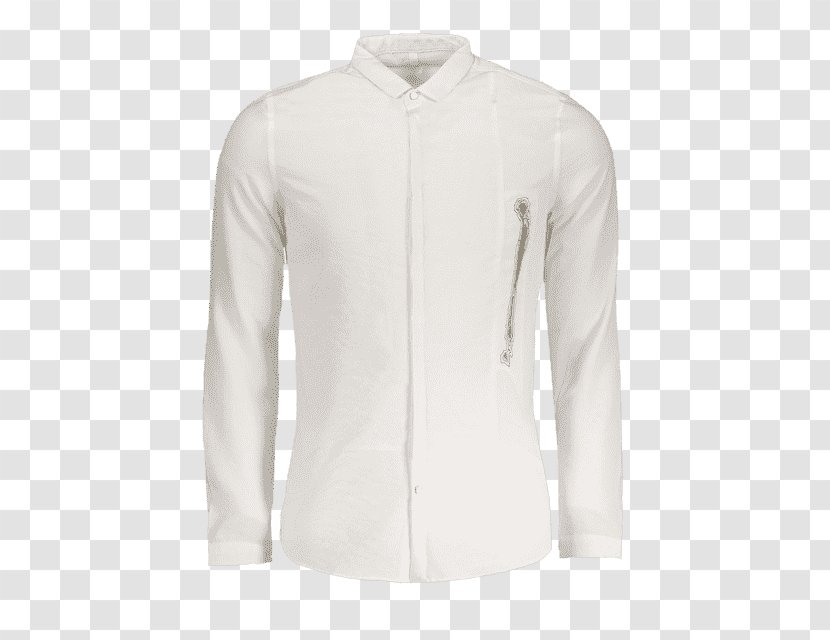 Neck - Long Sleeved T Shirt - Button Down Hemd Transparent PNG