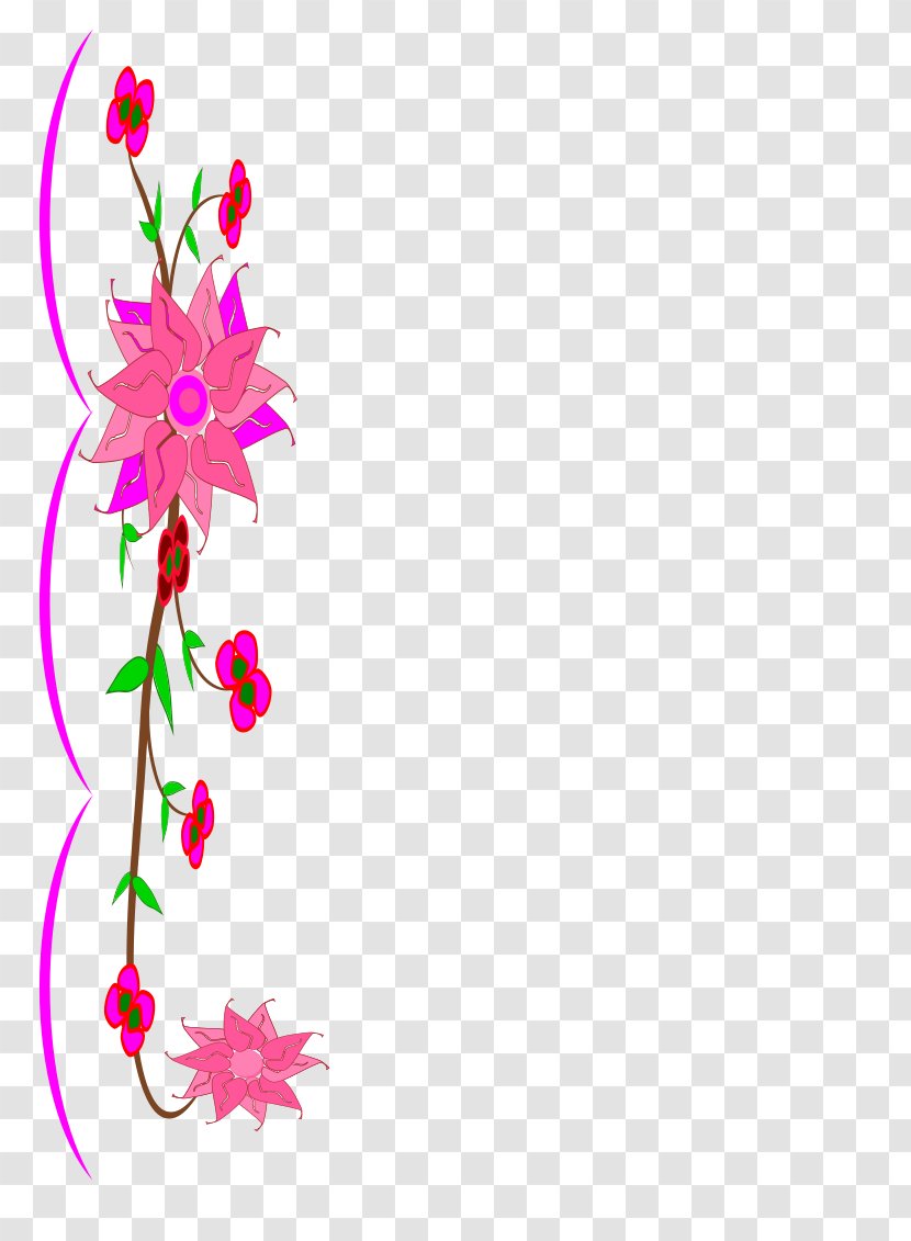 Desktop Wallpaper Floral Design Clip Art - Magenta - Beautiful Printing Transparent PNG