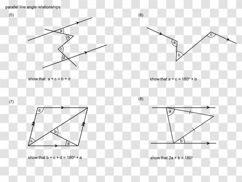 Triangle Point Parallel Mathematics - Line Angle Transparent PNG