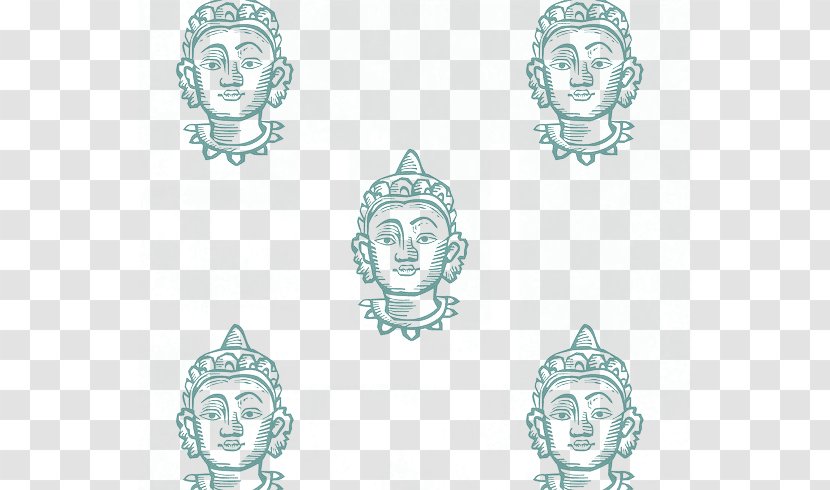 Golden Buddha Buddhism Buddhahood Pattern - Organism - Cartoon Statue Transparent PNG
