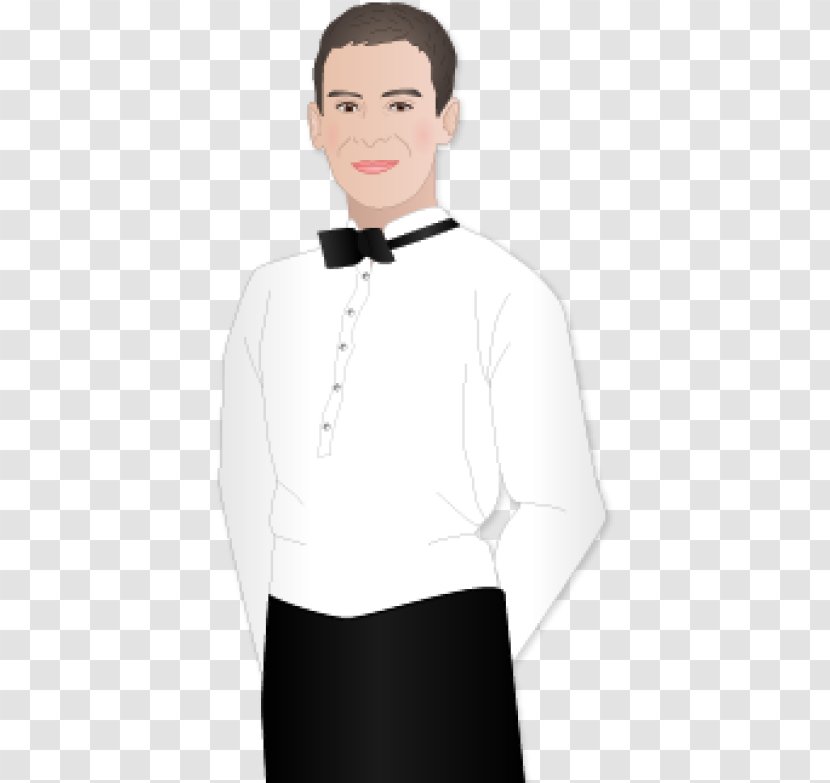 Image Download Vector Graphics Waiter - White - Cartoon Clipart Transparent PNG